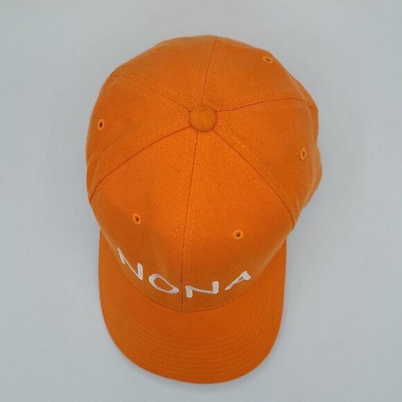 Embroidered Nona Orange Baseball Flexfit Hat Cap Fitted M/L Grandparent Grandpa - Picture 5 of 9